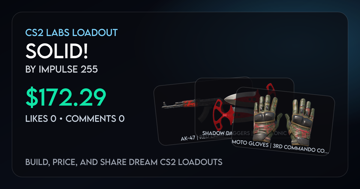 Solid! - CS2 Loadout Build, Price & Stickers | CS2 Labs
