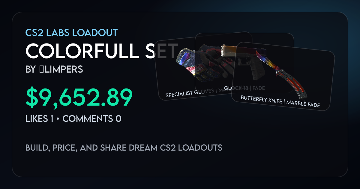 Colorfull set - CS2 Loadout Build, Price & Stickers | CS2 Labs